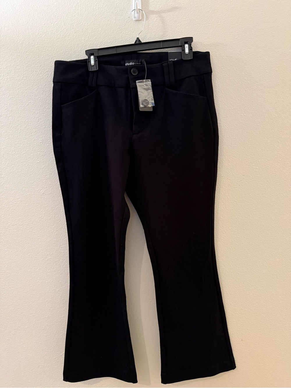 Studio by Torrid Black Women's Stretch Flare Pants